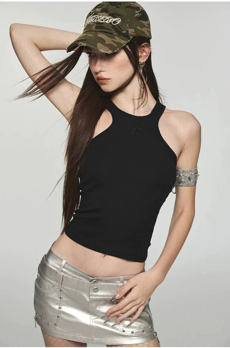 Basic Embroidered Tank Top