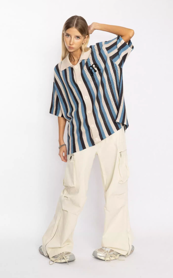 Casual Striped Woven Shirt