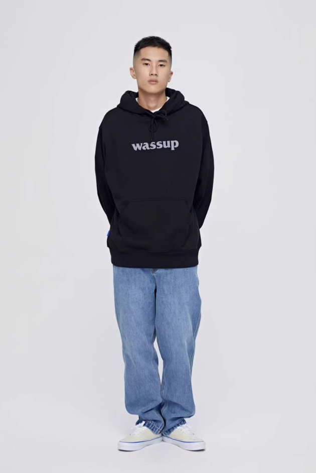 Essential Basic Logo Print Hoodie