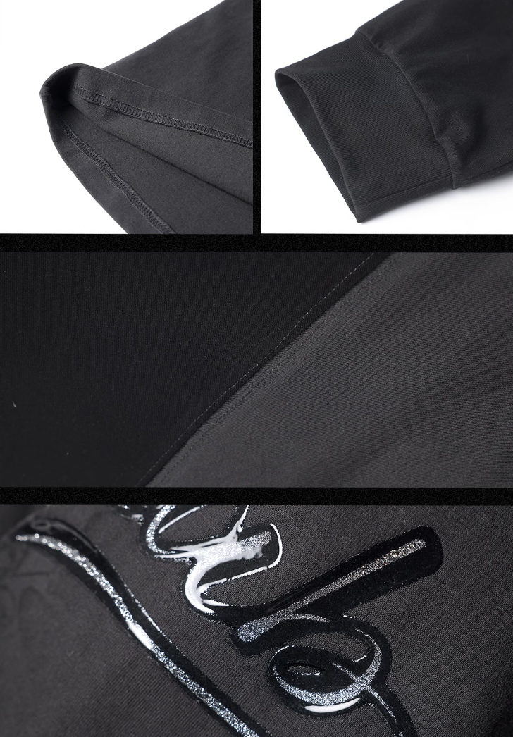 Washed Flower Print Long Sleeve Sweatshirt