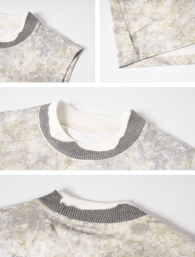 Sleeveless Tee With Camouflage Print Vest