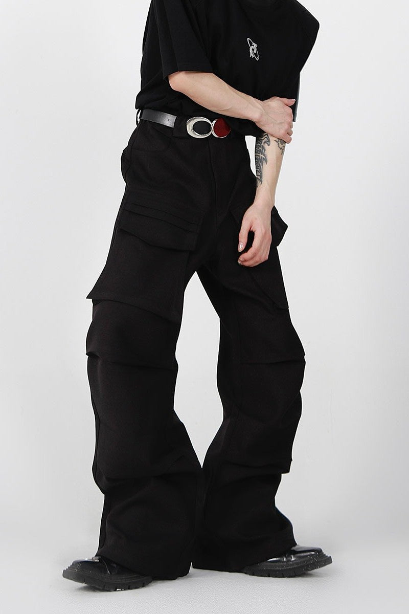 Pleated Straight Fit Pants
