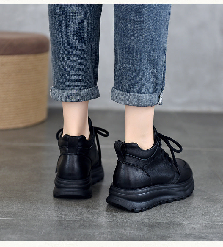 Classic Leather Thick Bottom Martin Boots