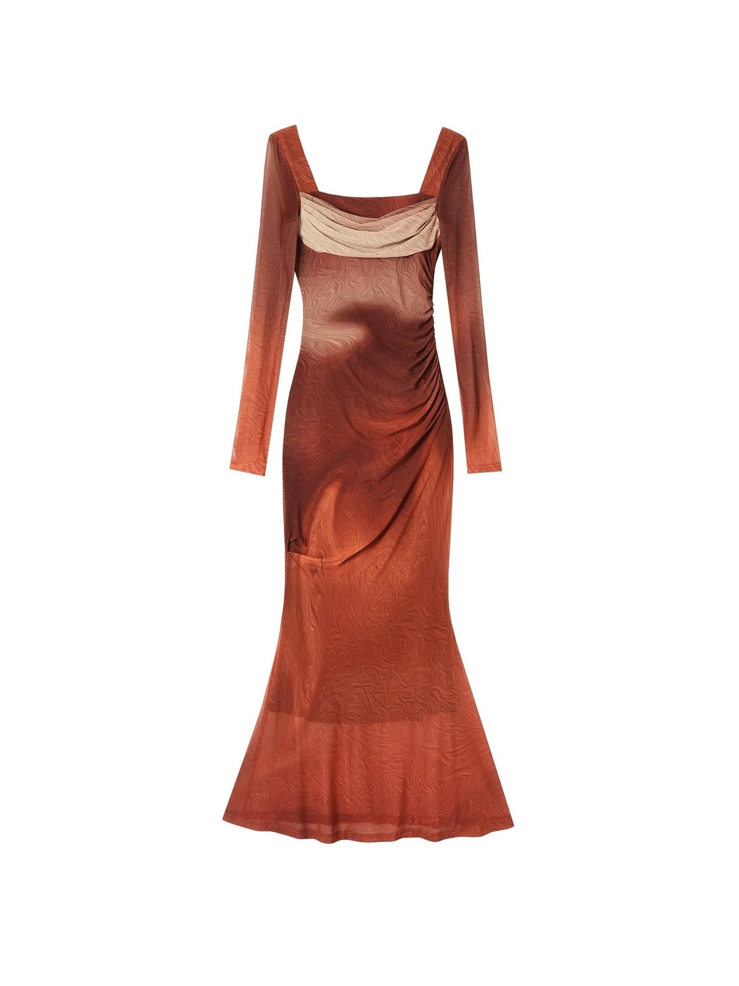 Elegant Square Neck Maxi Dress