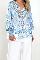 Feeling Your Best Print Long Sleeve Top - 2 Colors