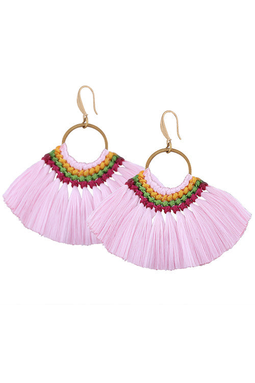 Tassel Drop Sector Earrings