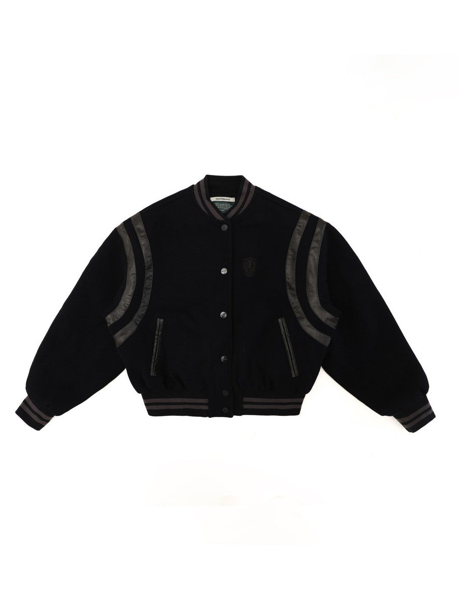 Wool Blouson With Back Logo - Casual Line