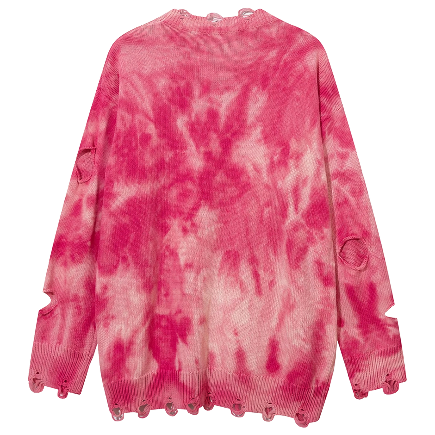 Distressed Tie-Dye Sweater