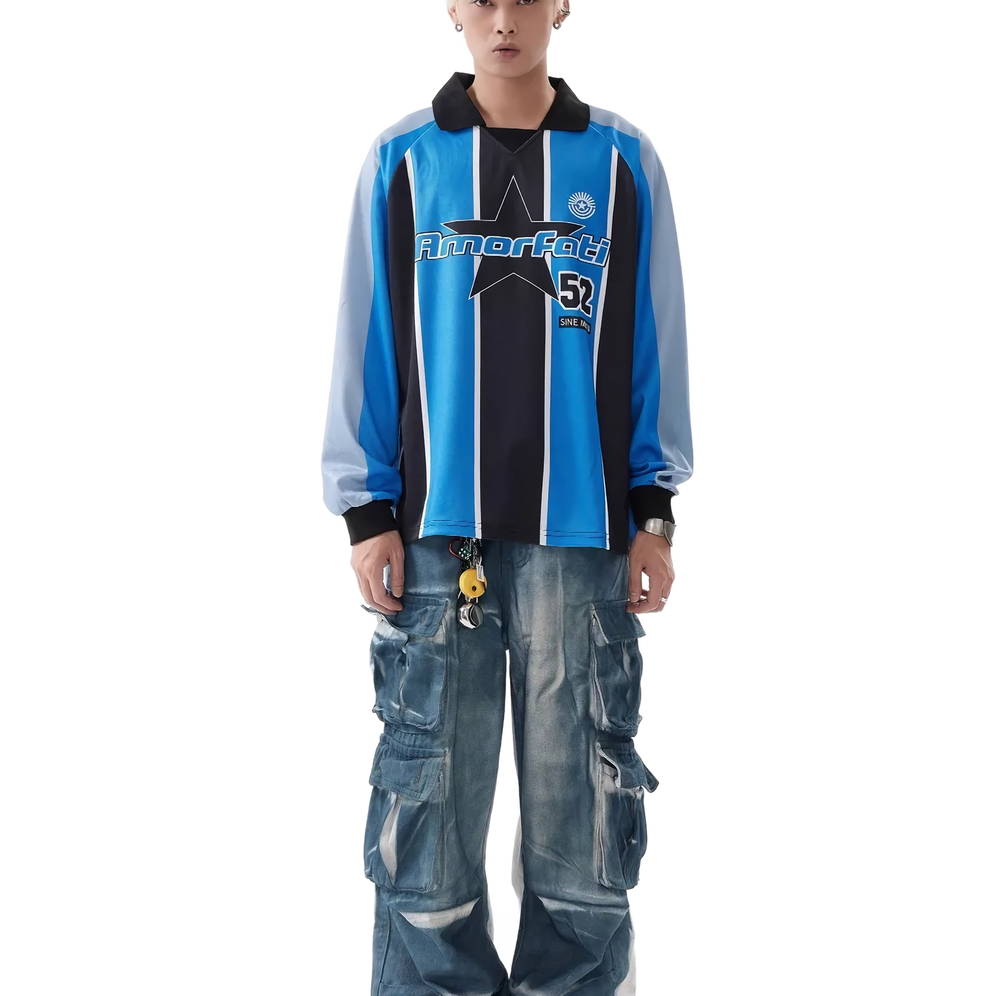 Vintage Distressed Wide-Leg Jeans