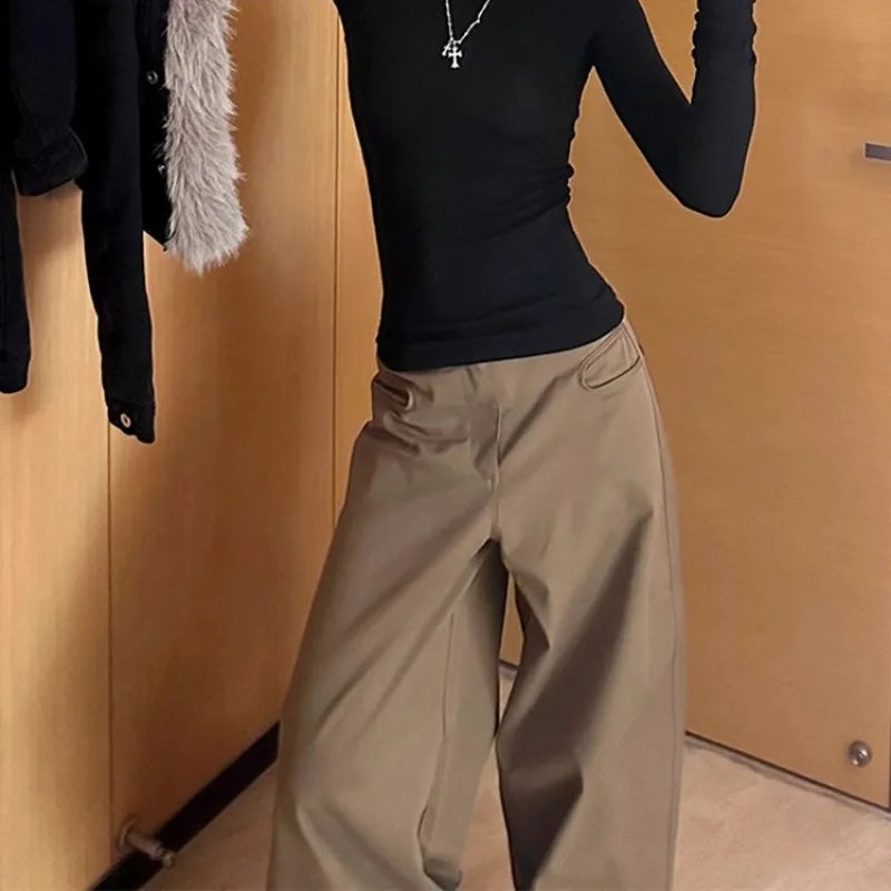 Vintage Denim Wide Leg Pants