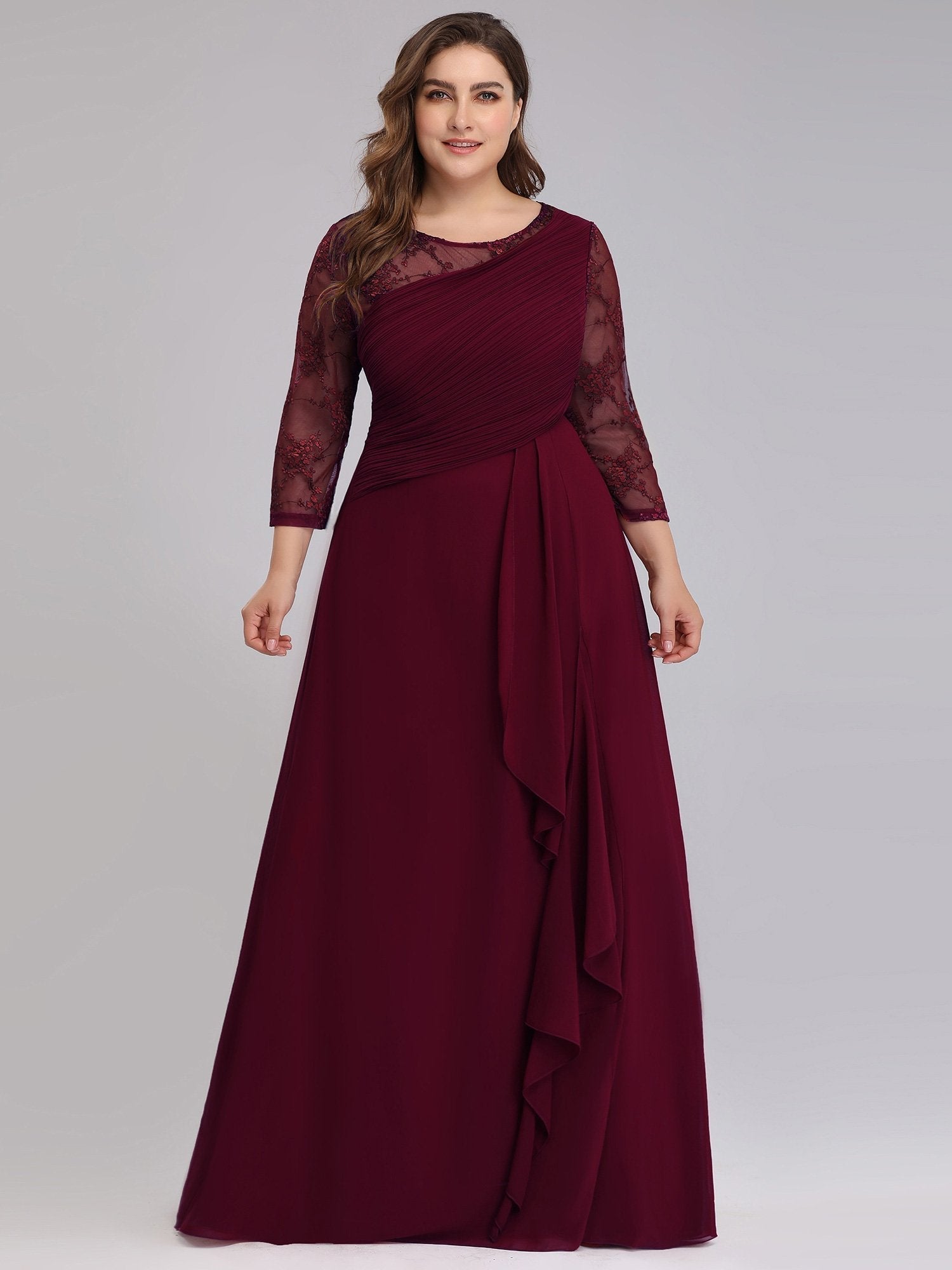 Exquisite Long Sleeve Women's Evening Gown