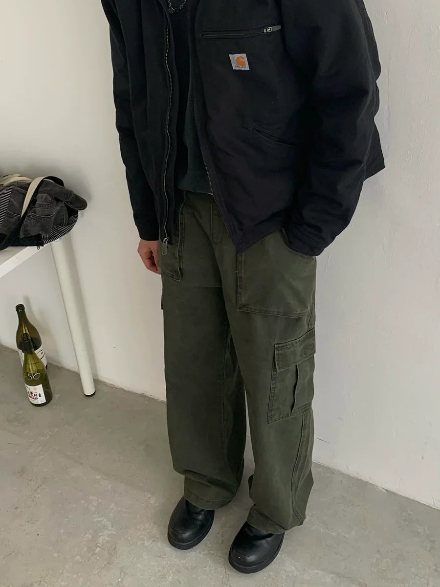 Vintage Inspired Straight Cargo Pants