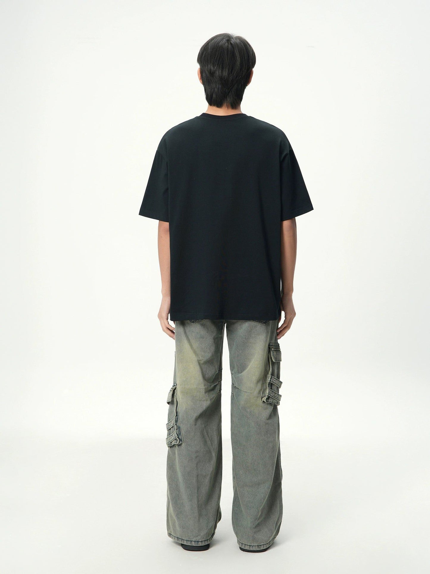 T-Shirt With Stitched Logo Detail