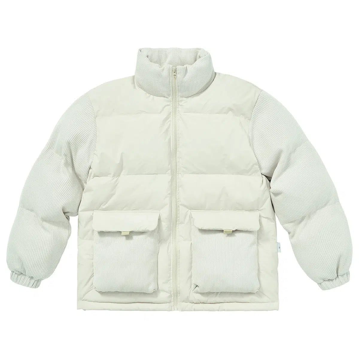 Puffer Jacket With Textured Lining
