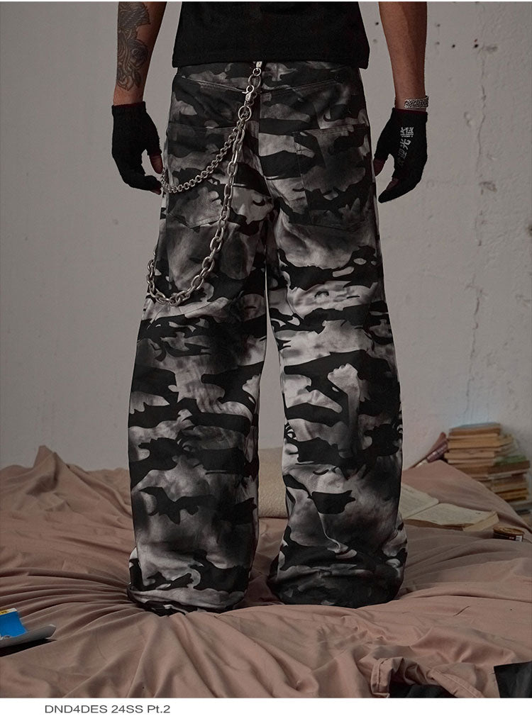 Shadow Storm Camo Wide-Leg Pants