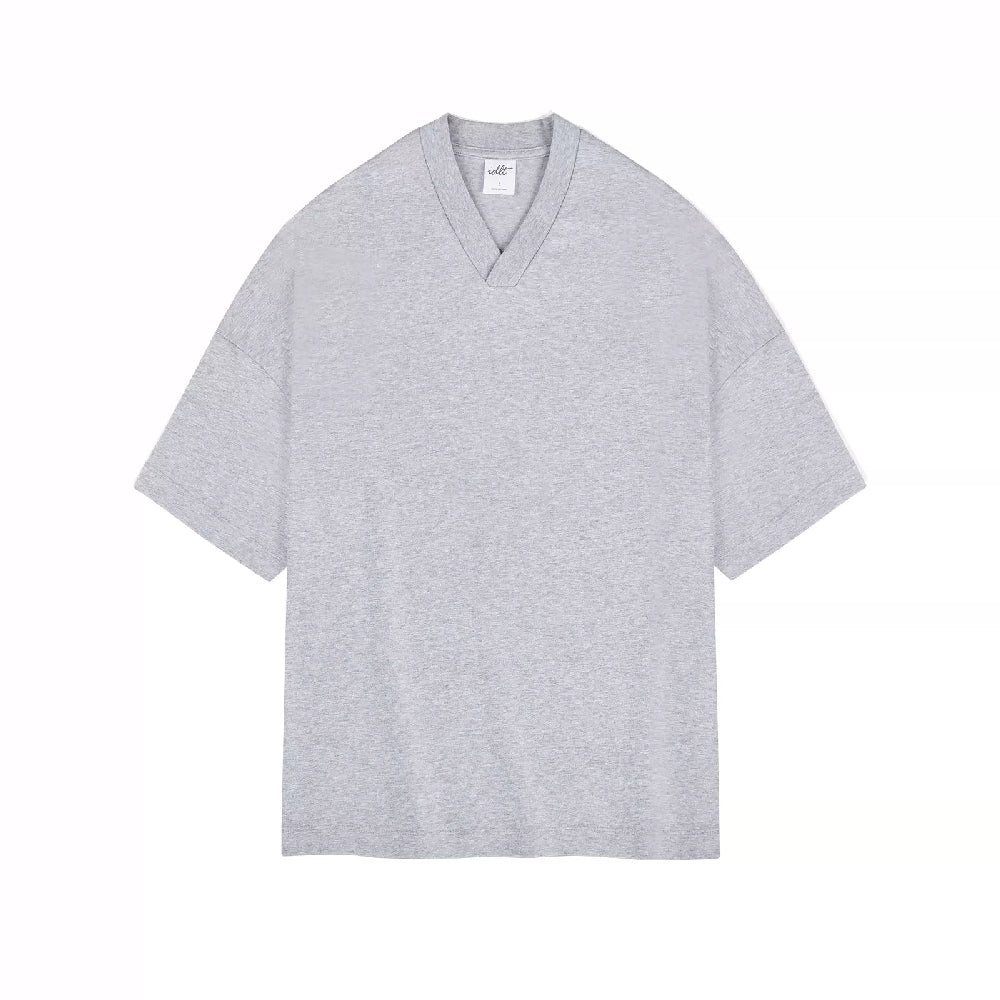 V-Neck Oversized Tee In Heavy Cotton