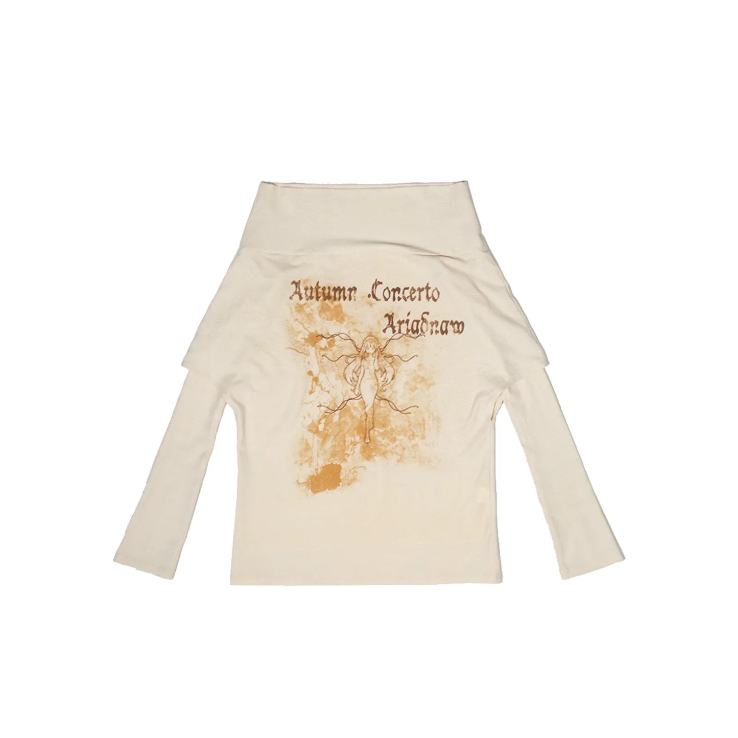 ARIADNAw Vintage-Inspired Graphic Sweatshirt - Off-White