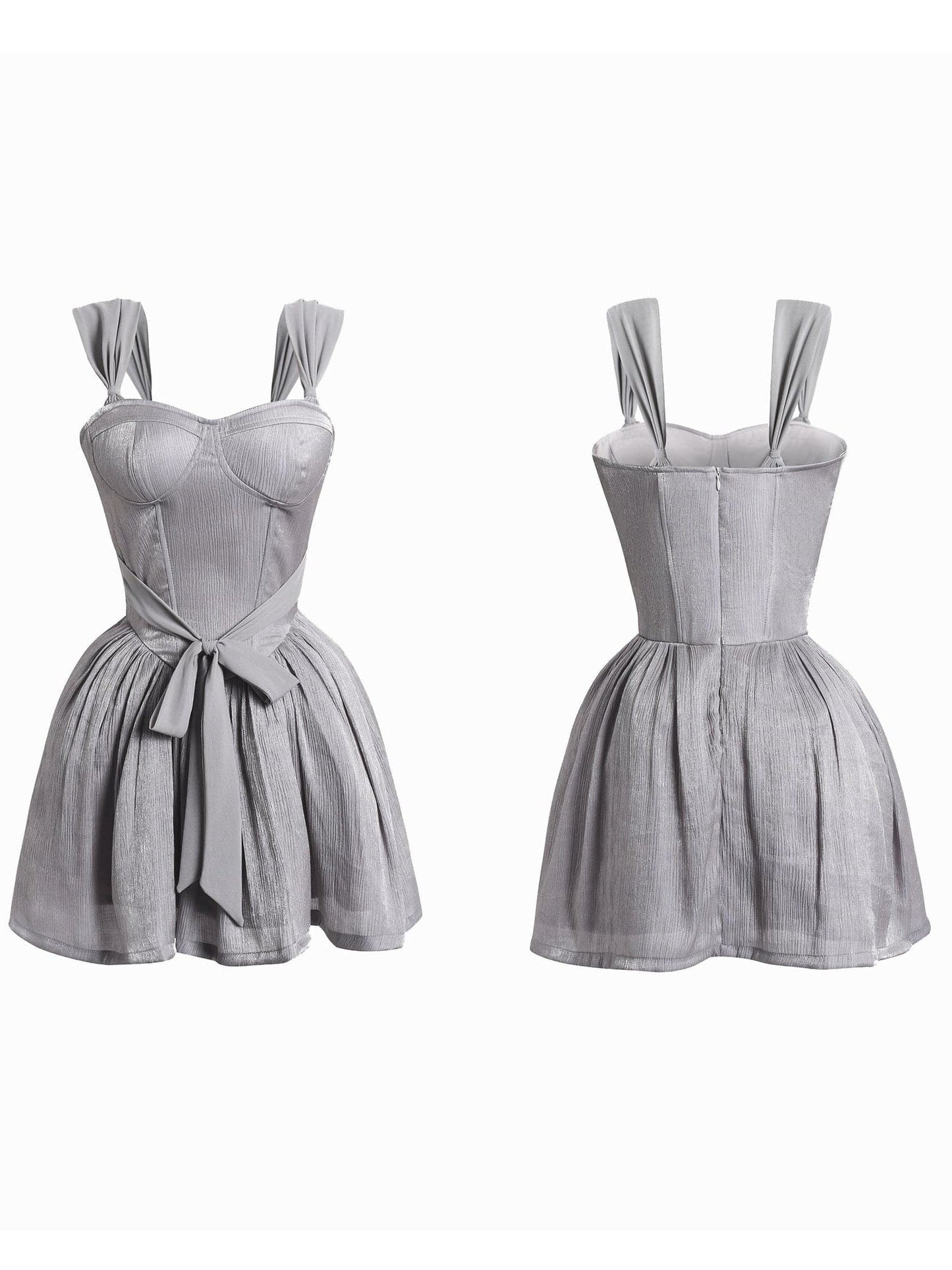 Elegant French Sleeve Tutu Dress