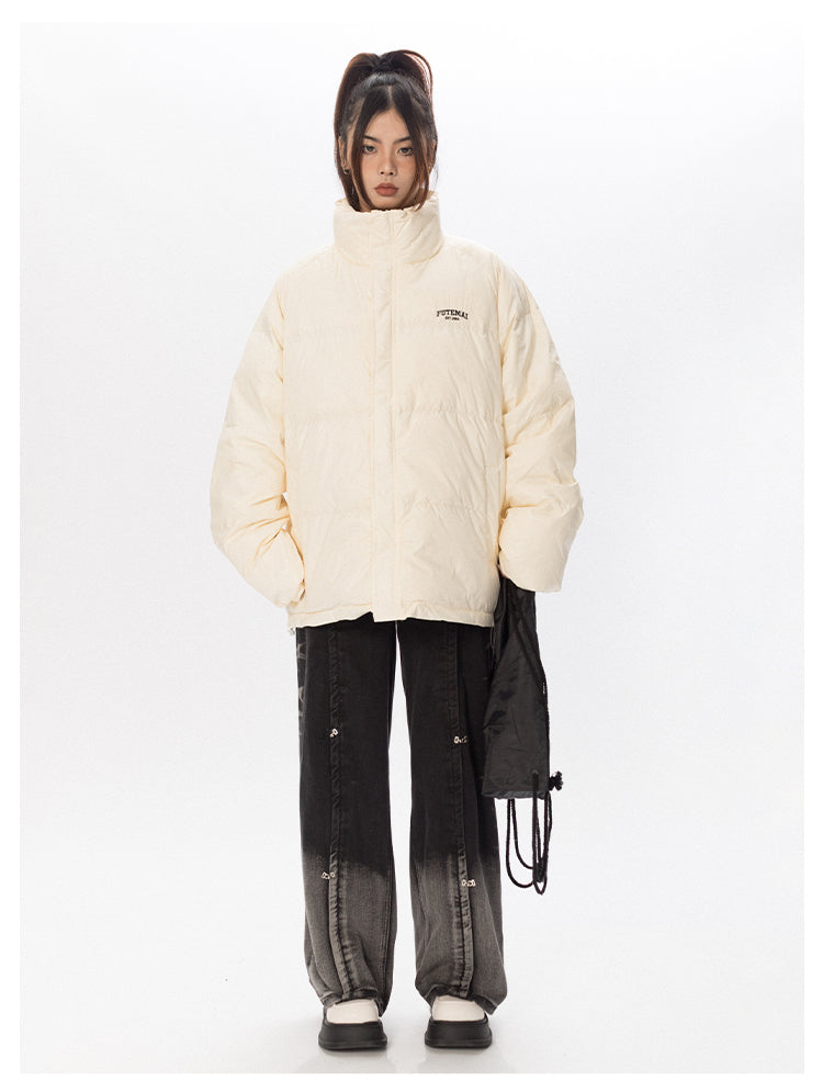American Retro White Duck Down Jacket