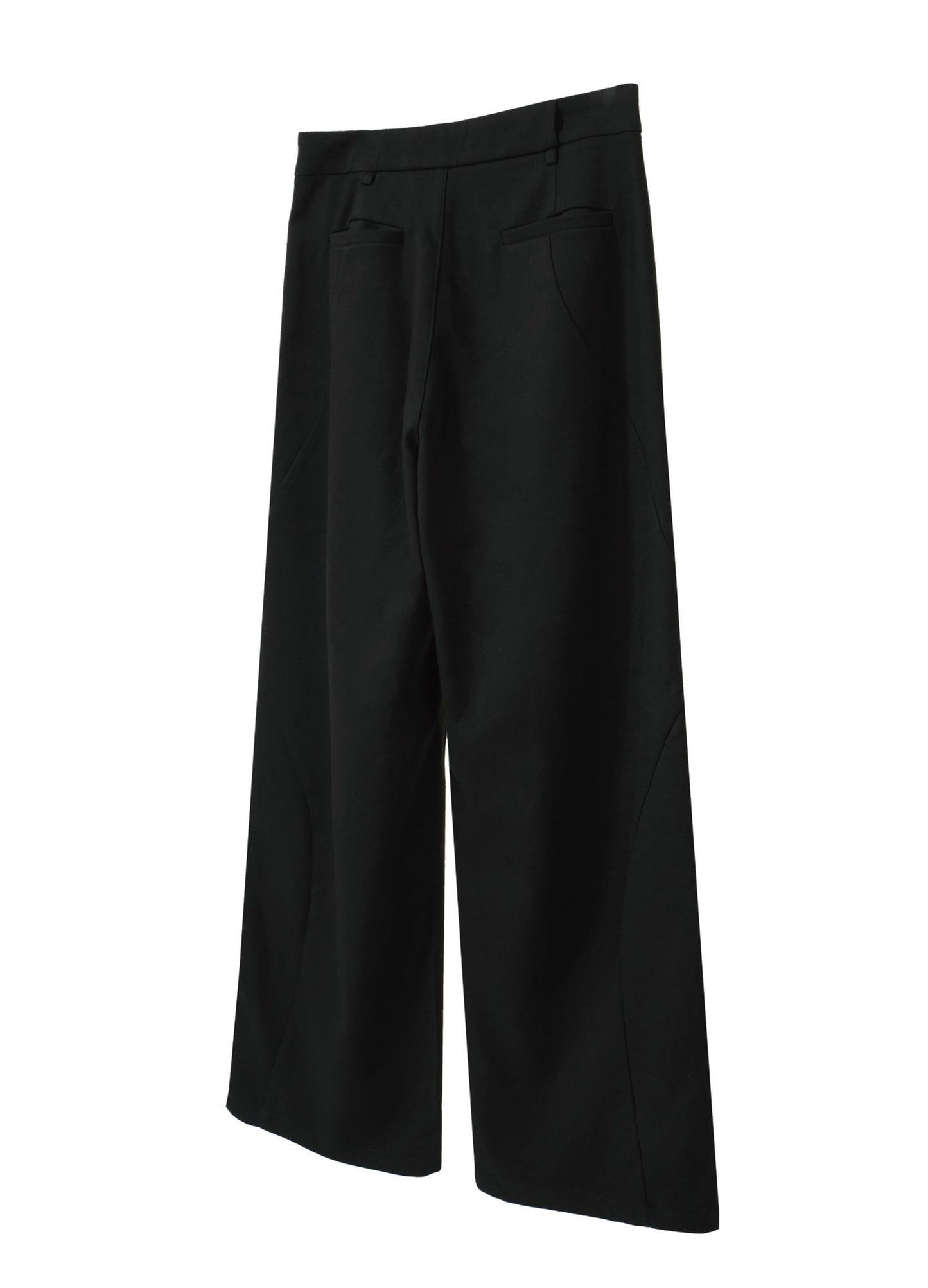 Wide-Leg Pleated Trousers