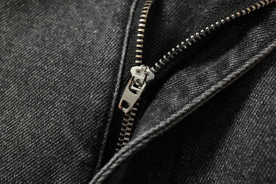 Black Graffiti Graphic Wide-Leg Denim Jeans