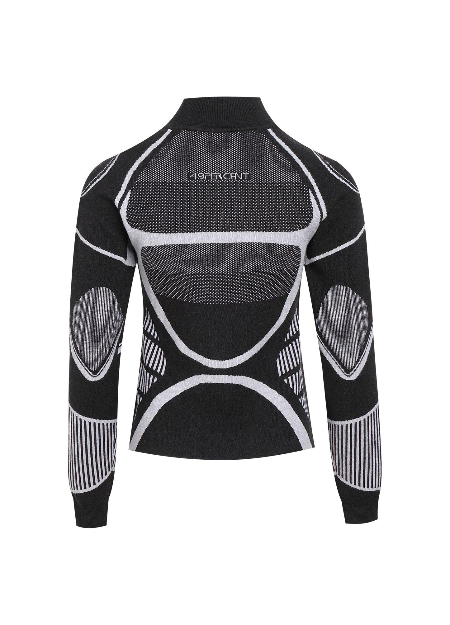 Designer Unisex Black & White Logo Knit Sweater