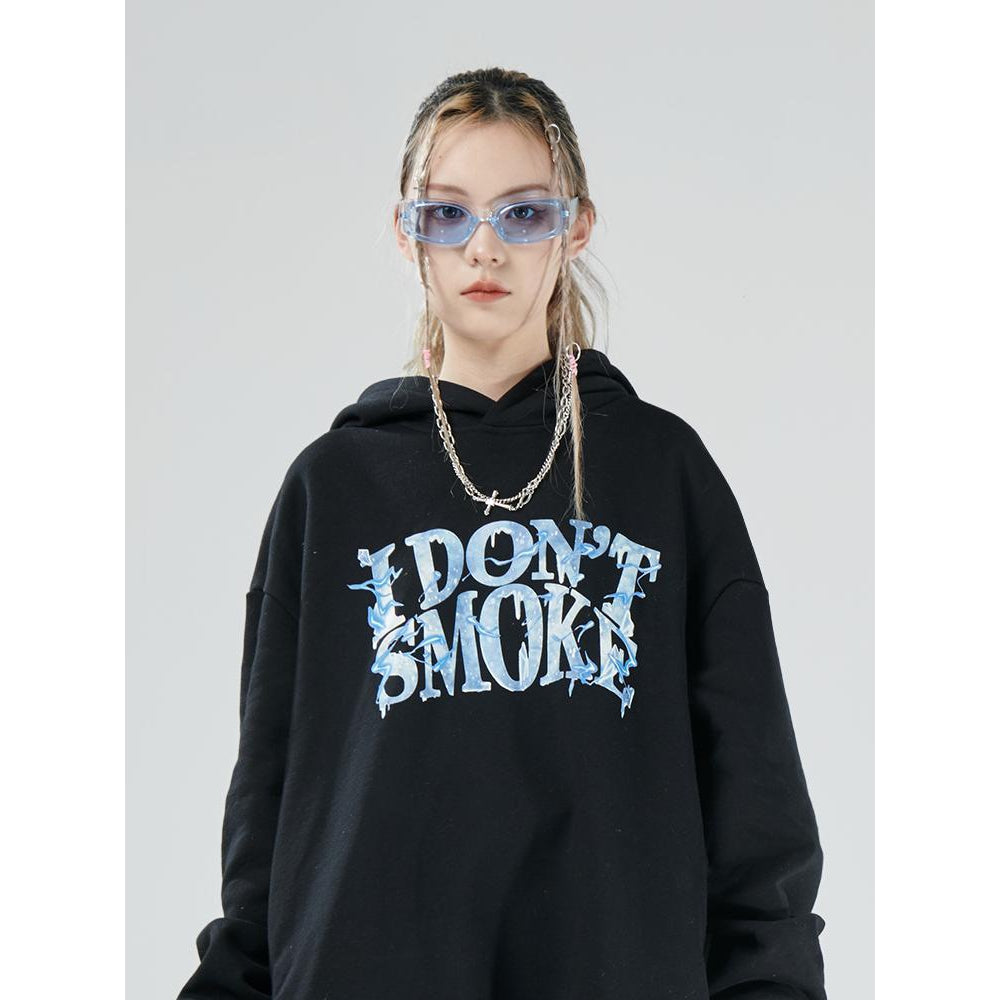 Blue Aura Graphic Hoodie