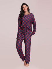 Cozy Printed Women's Long Sleeve and Pant Pajama Set