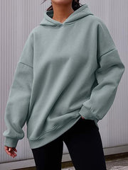 Oversized  Fleece Pullover Casual Fashion Outfits Hoodie