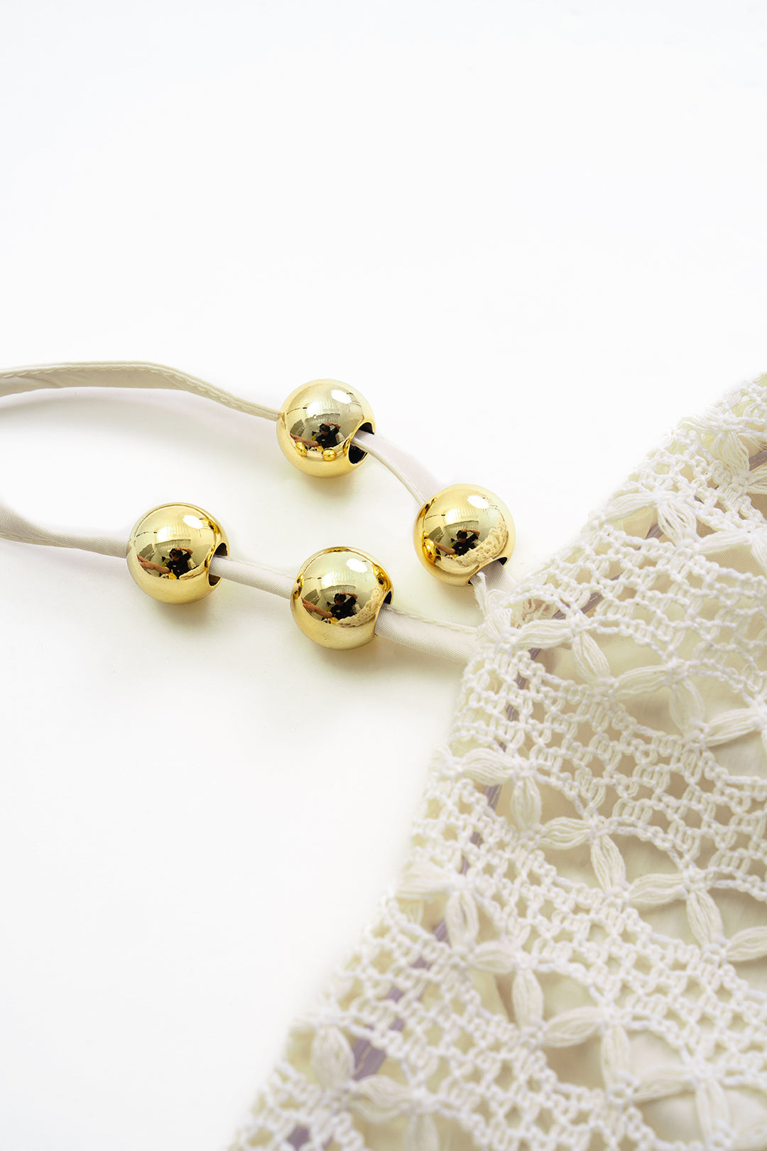 Beaded Halter Neck Tank Top And Fringe Trim Skirt Set