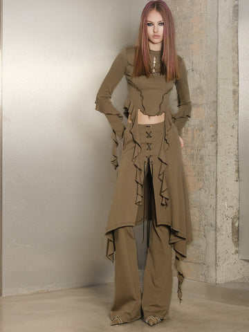 NORTH NODE Asymmetrical Layered Ensemble Set - Earth Tones