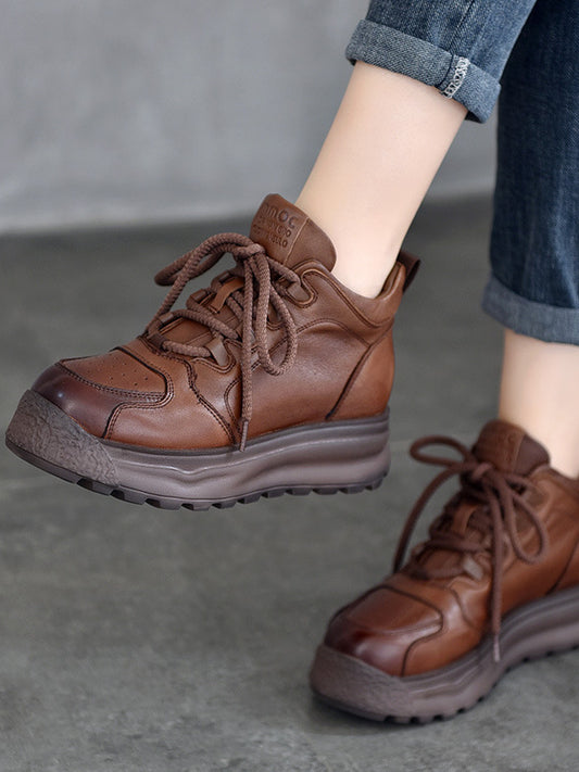 Classic Leather Thick Bottom Martin Boots