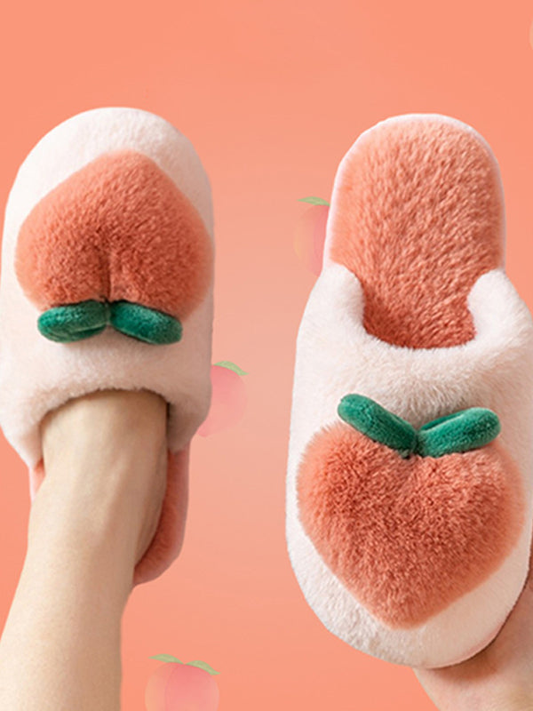 Simple Love Casual Plush Slippers