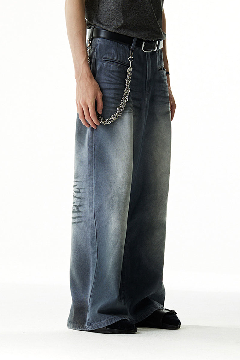 Classic Basic Crinkle Whisker Wash Jeans