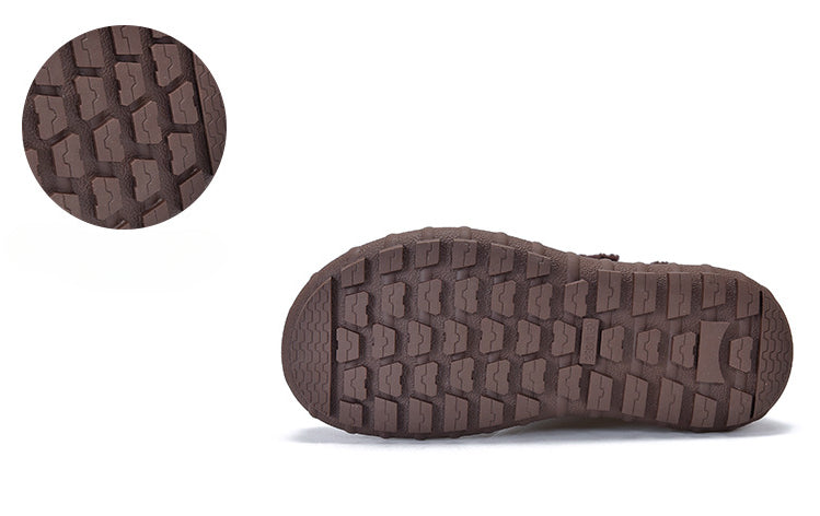 Versatile Warm Solid Color Thick Bottom Cotton Boots