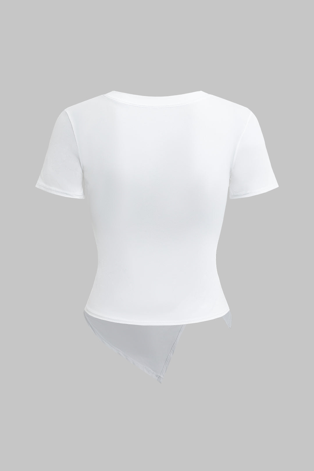 Asymmetrical Short Sleeve T-Shirt
