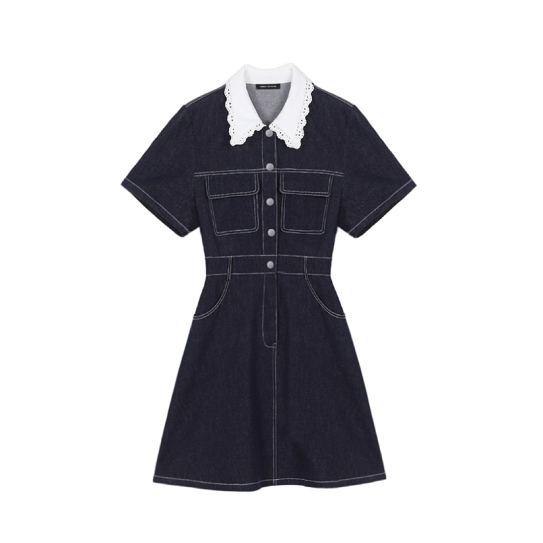 Waist Shape Denim Dress