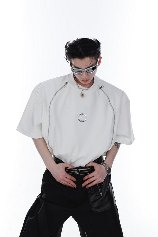 Dual Zipper Tee