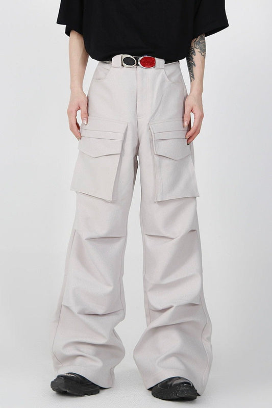 Pleated Straight Fit Pants
