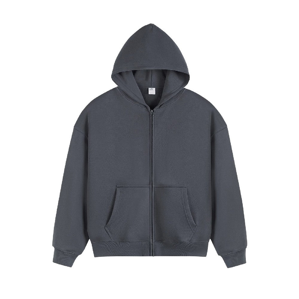 Zip-Up Hoodie In Heavy Weight Fabric