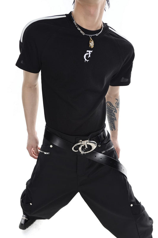 Striped Logo T-Shirt