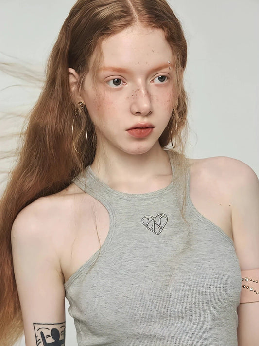 Basic Embroidered Tank Top