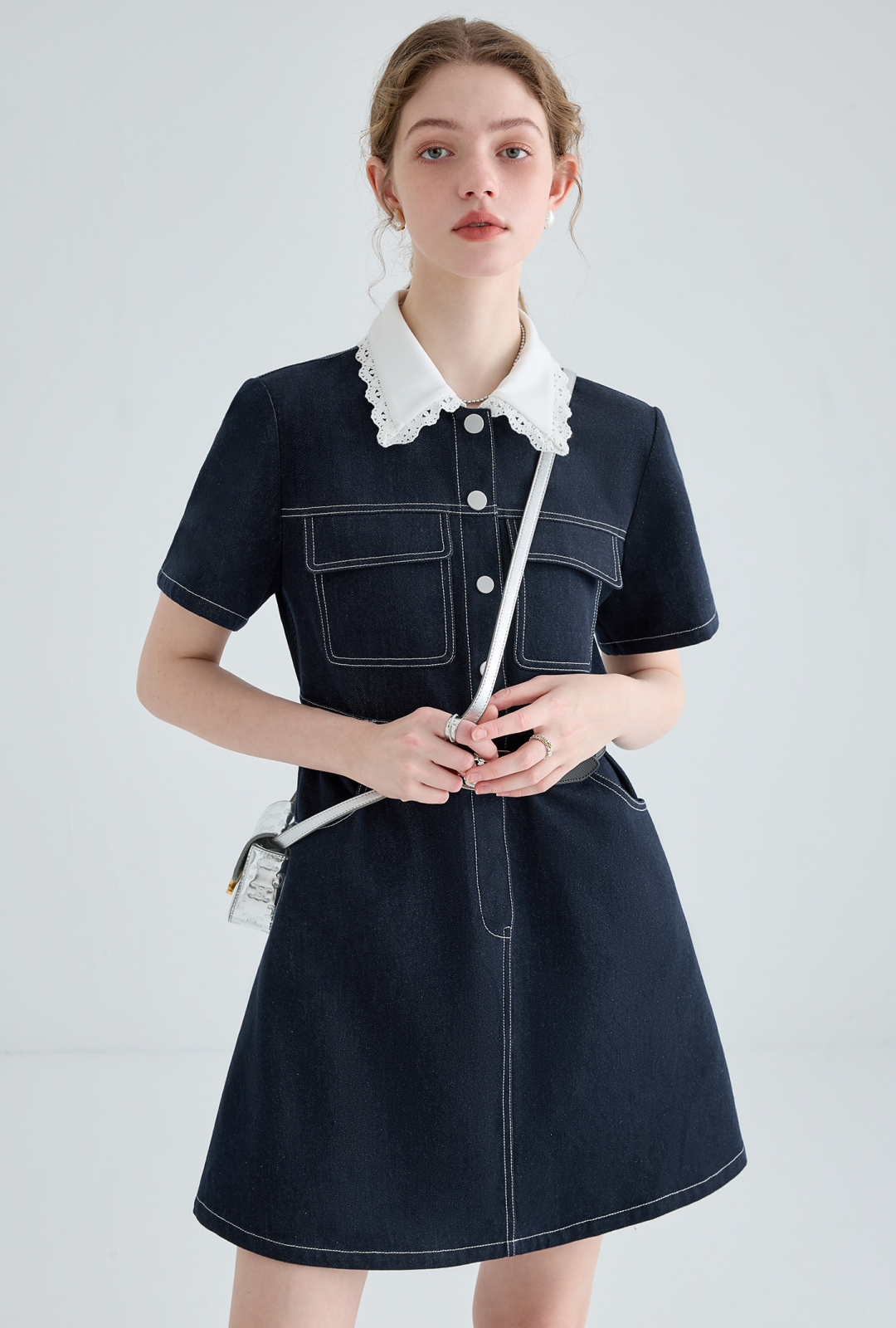 Waist Shape Denim Dress