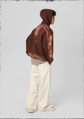 Deconstructed Pleated Work Pants