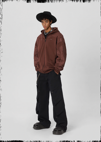 Deconstructed Pleated Work Pants