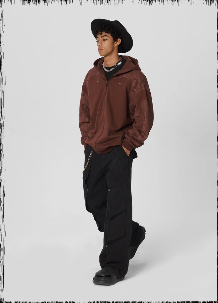 Deconstructed Pleated Work Pants