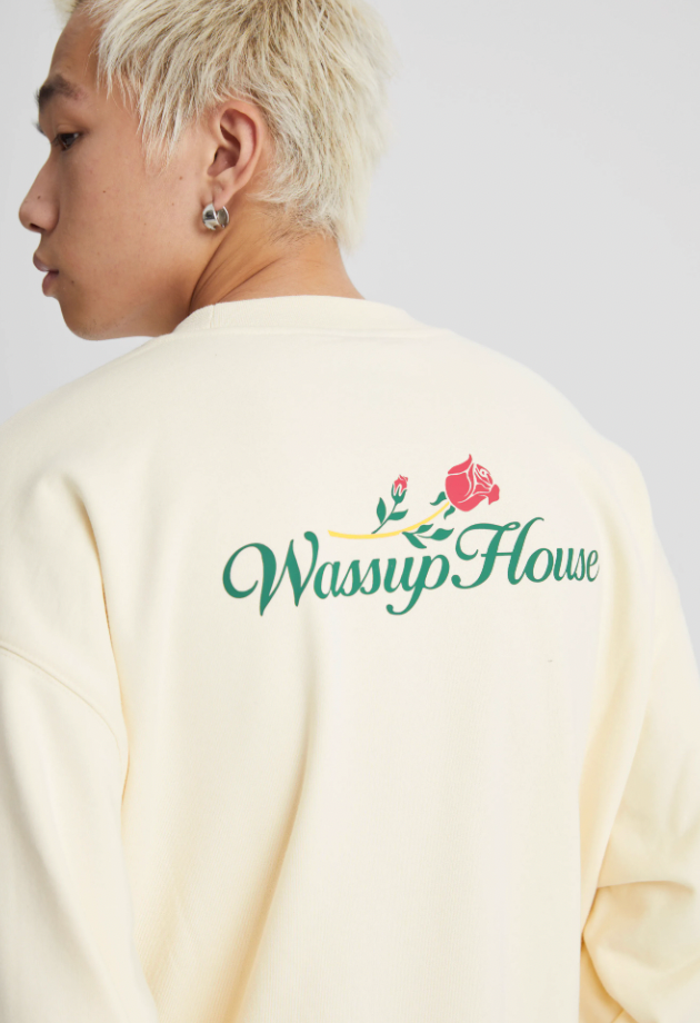 Romantic Rose Printed Sweatshirt