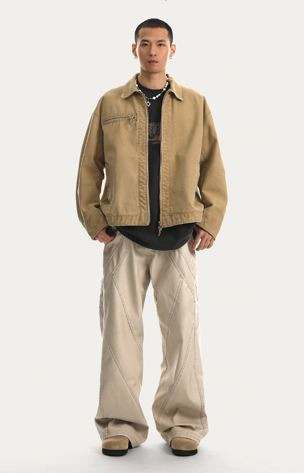 Retro Polyurethane Leather Motorcycle Pants