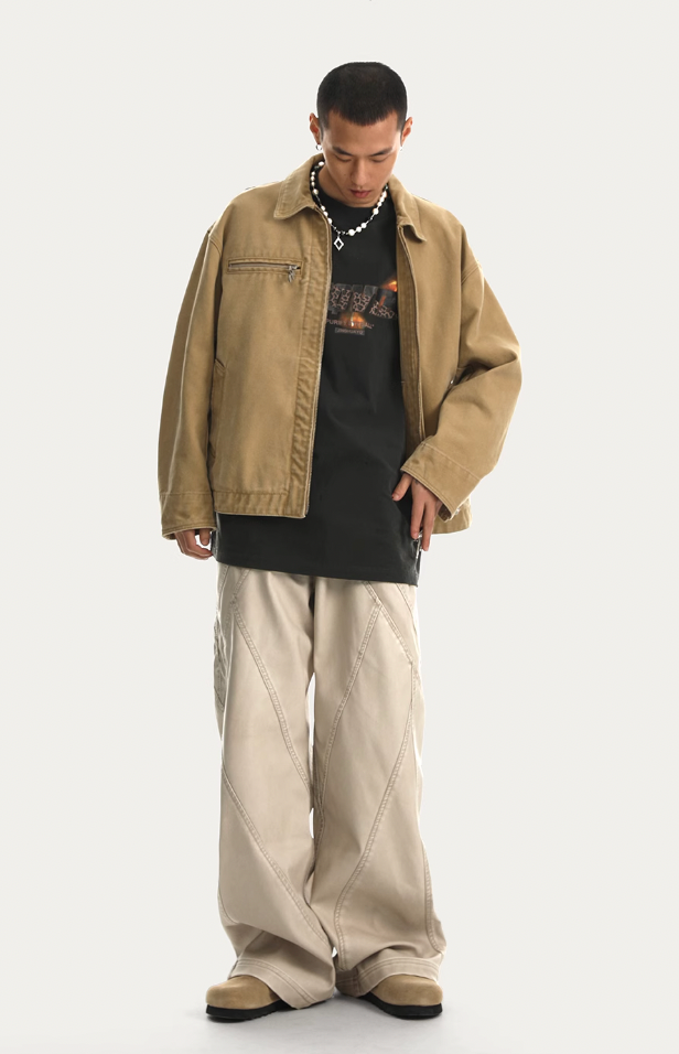 Retro Polyurethane Leather Motorcycle Pants