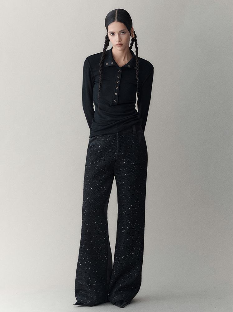 Stardust Extended Wide-Leg Pants